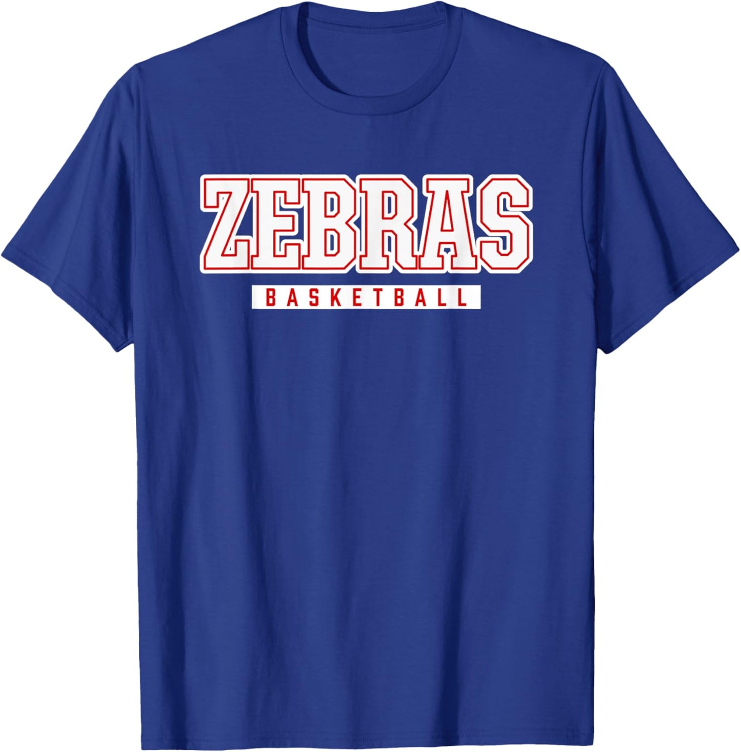 Zebras Basketball Pine Bluff High School T-Shirt - T-Shirt | Royal