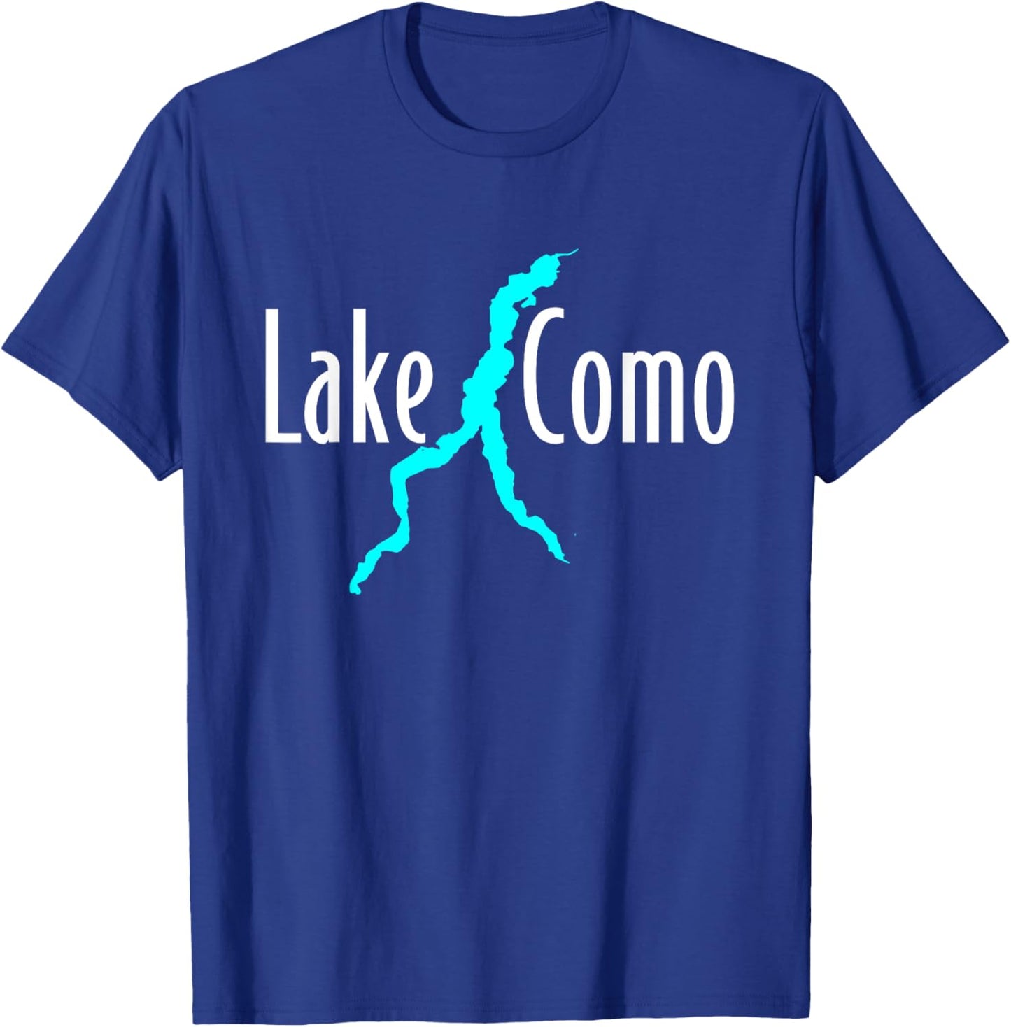Minimalist Lake Como - Italy T-Shirt - T-Shirt | Royal