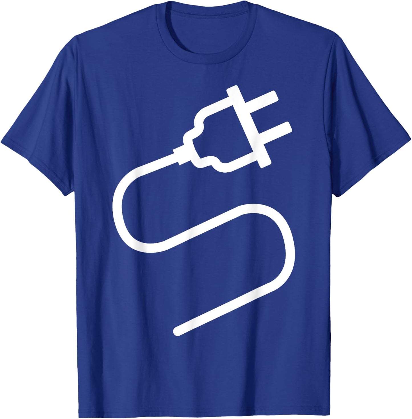 Couple Plug Socket Matching Costume Funny Halloween Gifts T-Shirt - T-Shirt | Royal