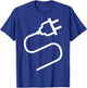 Couple Plug Socket Matching Costume Funny Halloween Gifts T-Shirt - T-Shirt | Royal