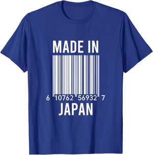 Barcode Made In Japan T-Shirt - T-Shirt | Royal