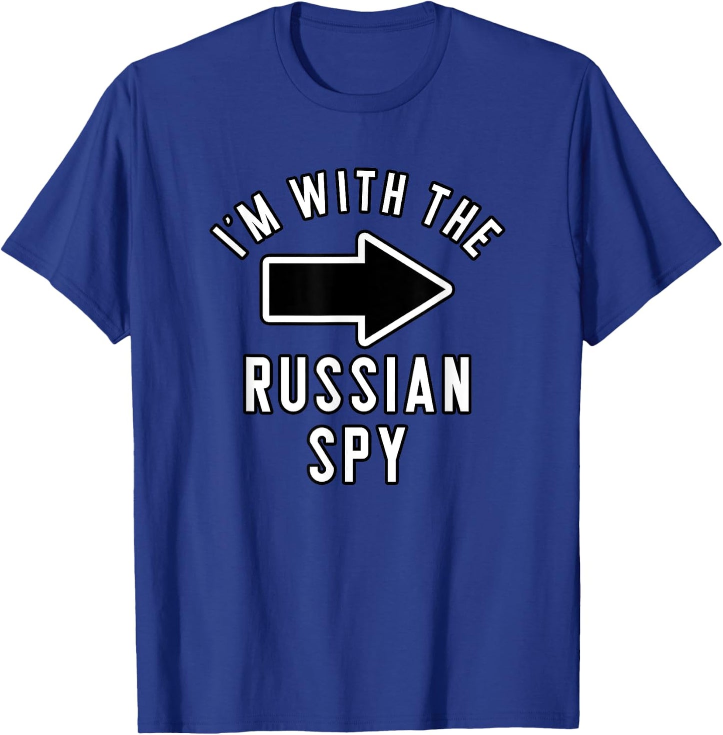 Couples Halloween Costume Shirts I'm With The Russian Spy T-Shirt - T-Shirt | Royal