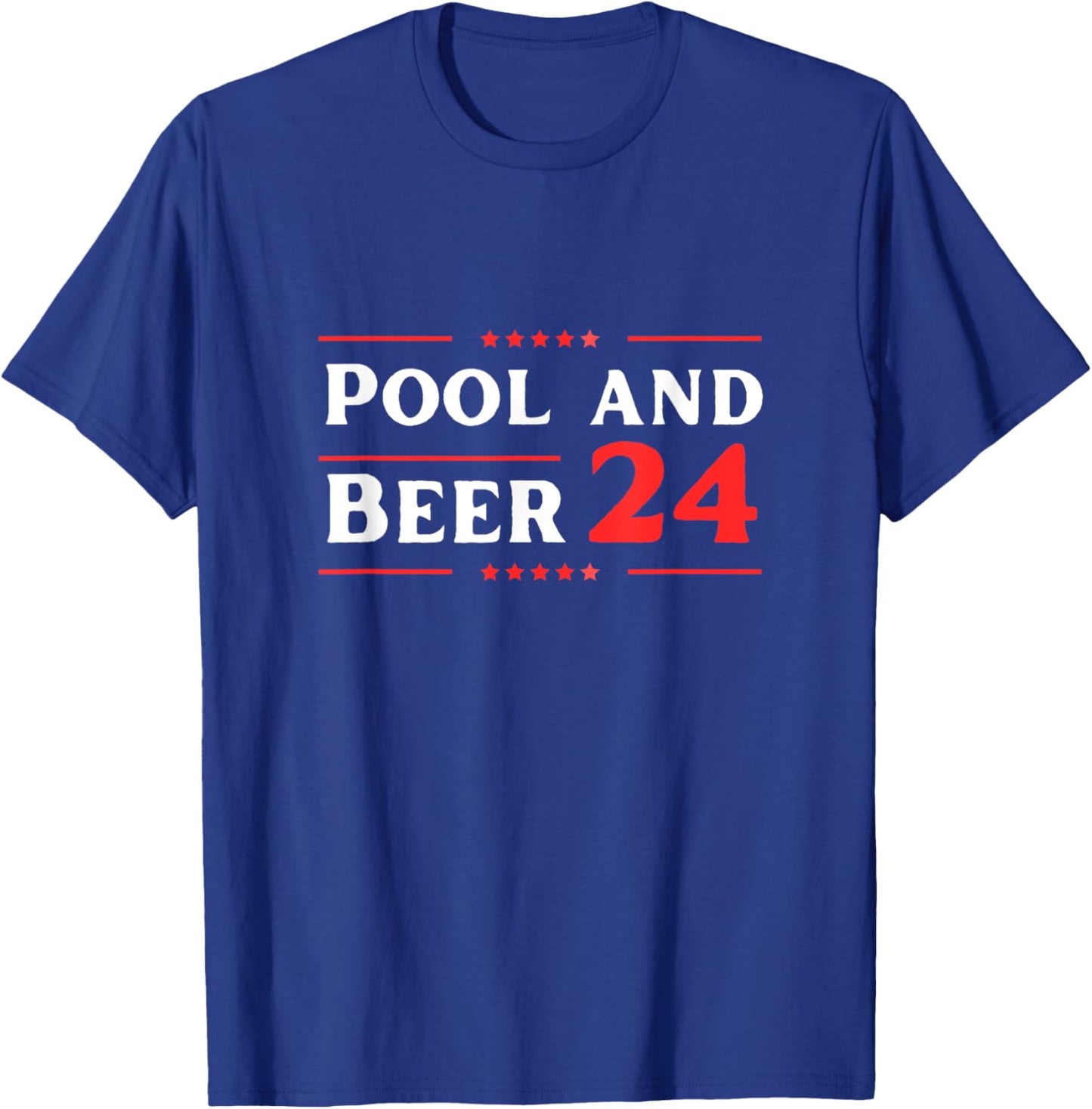 Funny Election 2024 Pool and Beer T-Shirt - T-Shirt | Royal