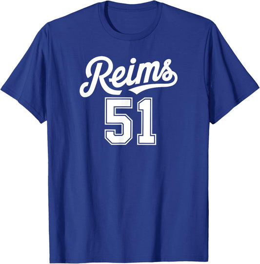 Reims 51 , Black, S T-Shirt - T-Shirt | Royal
