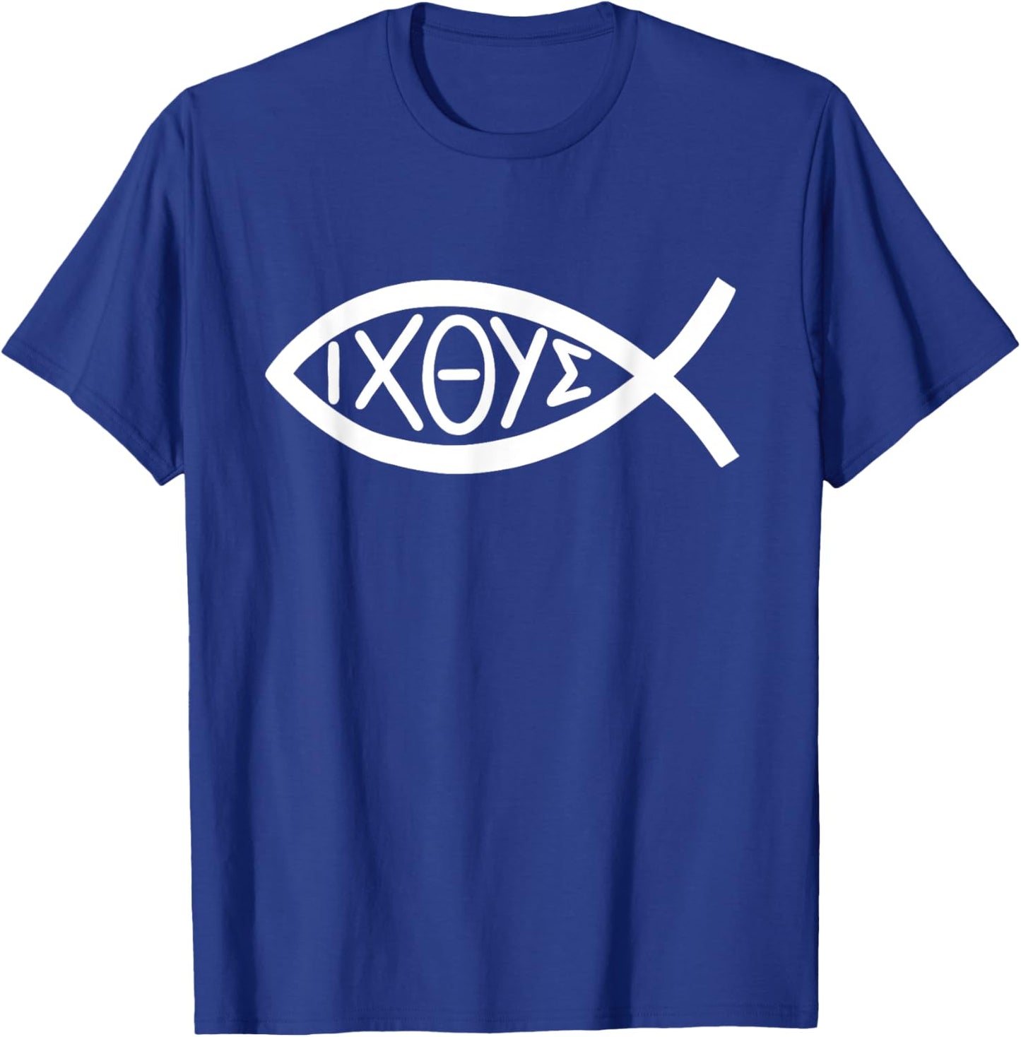 Jesus Fish T-Shirt - T-Shirt | Royal