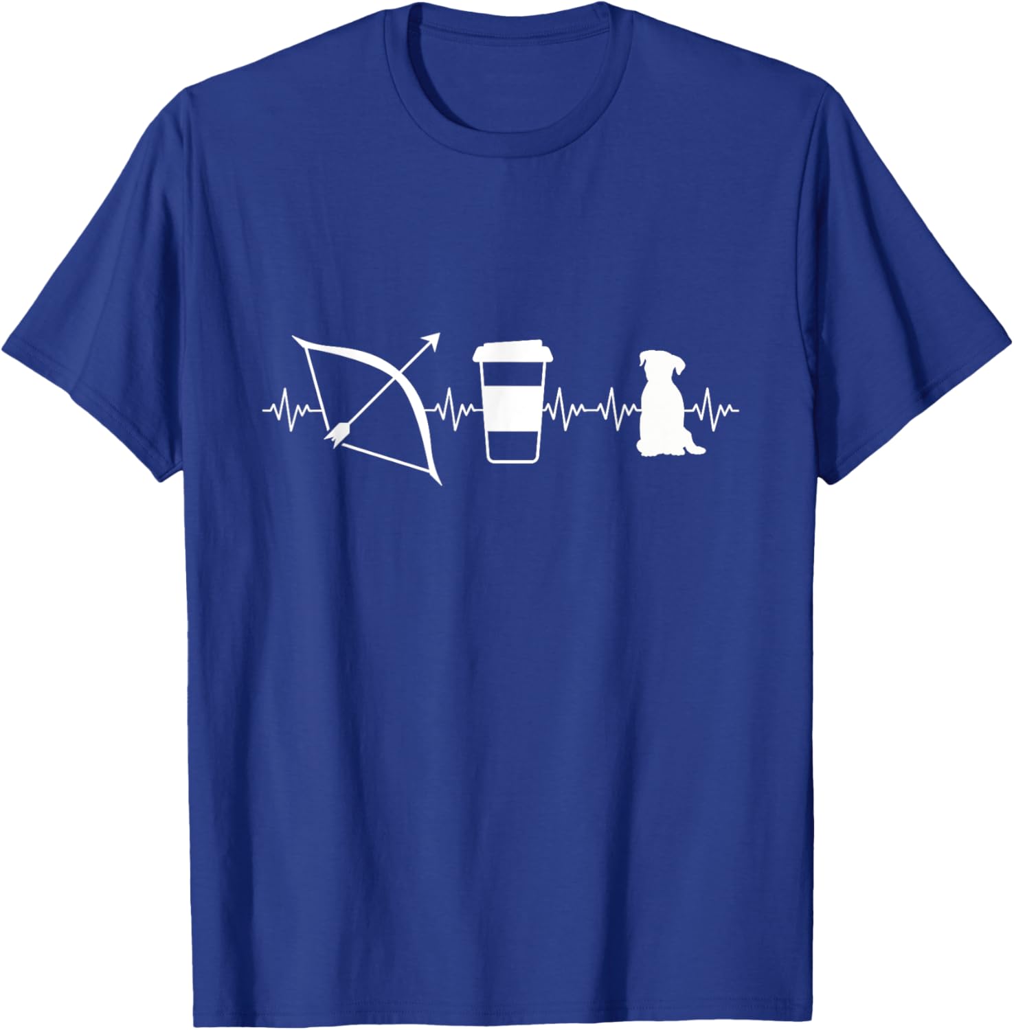 Funny Archery Mom Appreciation Dog Archery Coffee T-Shirt - T-Shirt | Royal