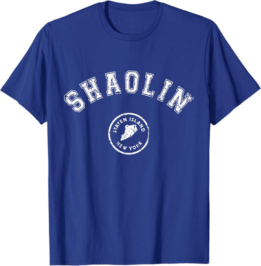 Shaolin Staten Island Old School Hip Hop New York NY T-Shirt - T-Shirt | Royal