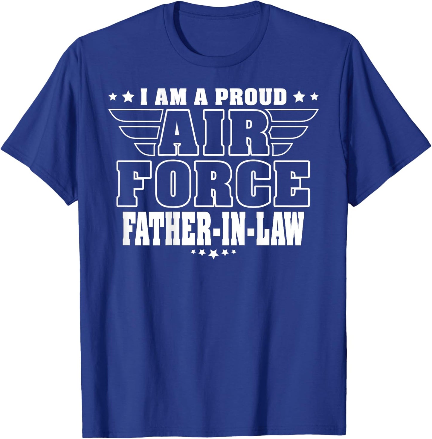 Proud Air Force Father-In-Law - Pride Military Dad-In-Law T-Shirt - T-Shirt | Royal