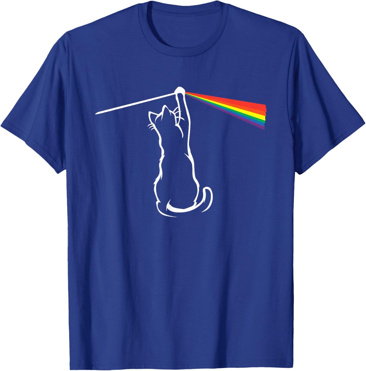 Funny Cat Rock Music Gift Kids Fra T-Shirt - T-Shirt | Royal