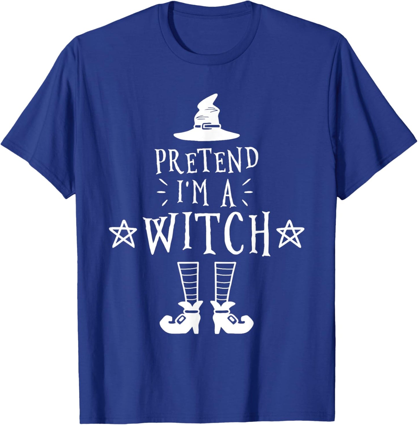 Pretend I'm A Witch Halloween Costume T-Shirt - T-Shirt | Royal