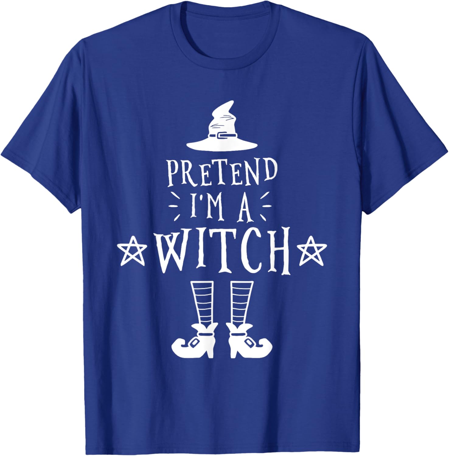 Pretend I'm A Witch Halloween Costume T-Shirt - T-Shirt | Royal