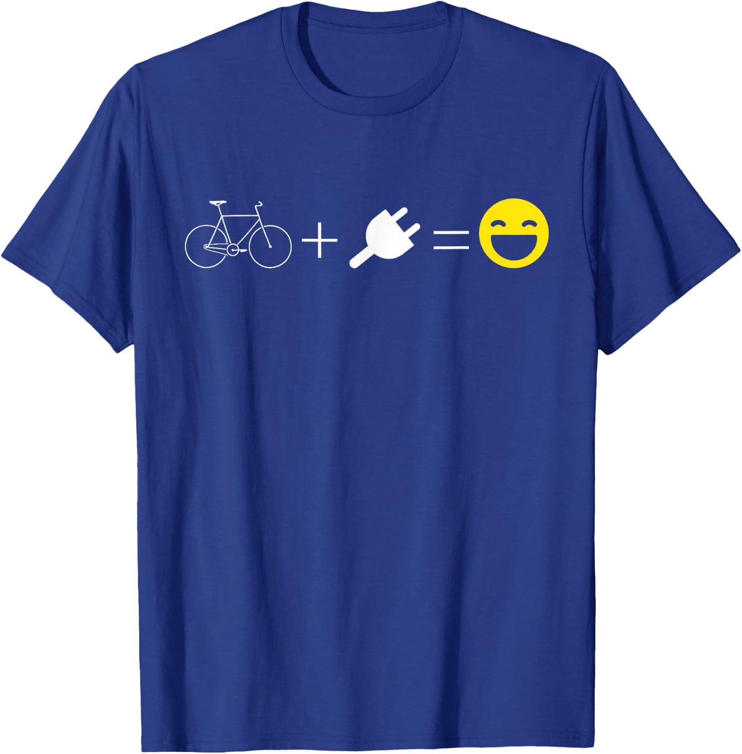 EBike Equation E Bike Electric Bicycle Pedelec Cyclist T-Shirt - T-Shirt | Royal