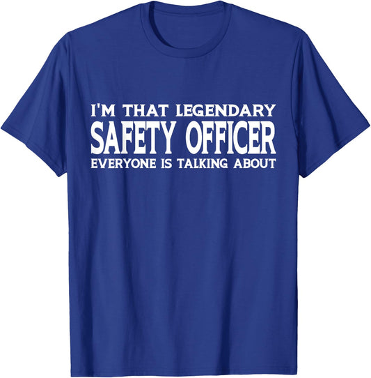 Safety Officer Gifts Safety Officer Birthday Gifts -Adults Black X-Small Modern Lace Embellished Cotton 90%, Polyester 10% Short Sleeve T-Shirt - T-Shirt | Royal