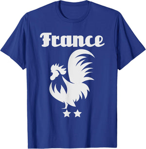 Les Bleus 2022 French Soccer France Vintage Retro Football T-Shirt - T-Shirt | Royal