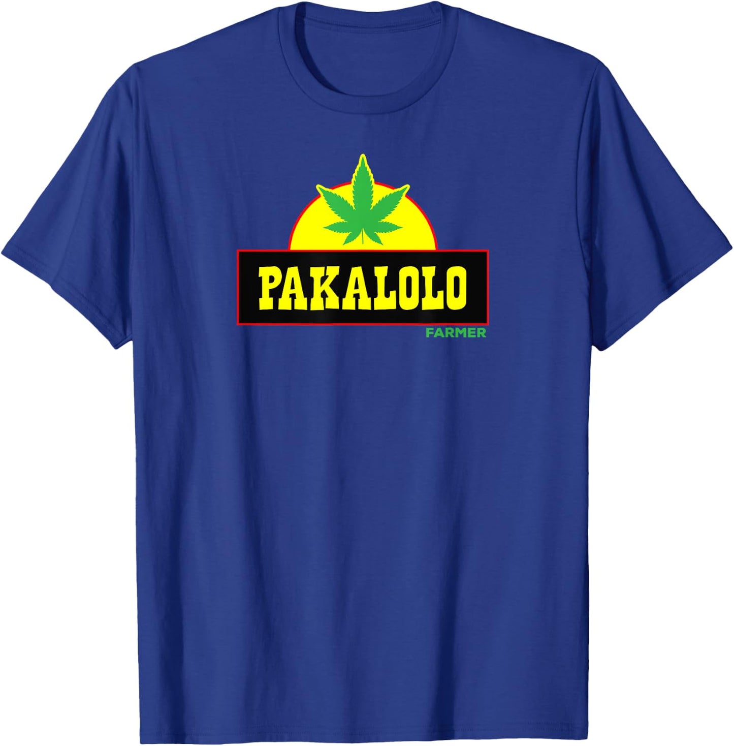 Pakalolo Hawaiian Farmer Pot Leaf Shirt T-Shirt - T-Shirt | Royal
