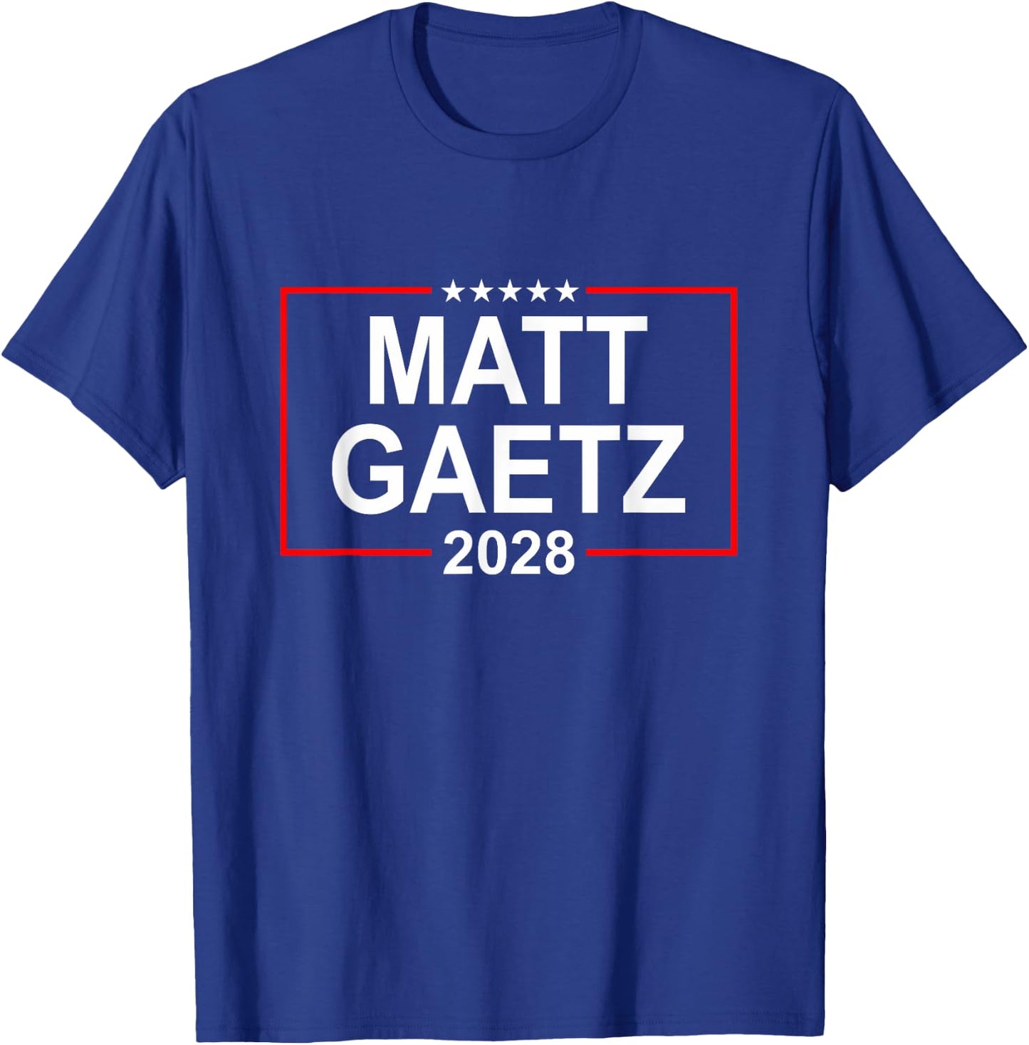 Matt Gaetz 2028 Presidential Election USA Flag Republican T-Shirt - T-Shirt | Royal