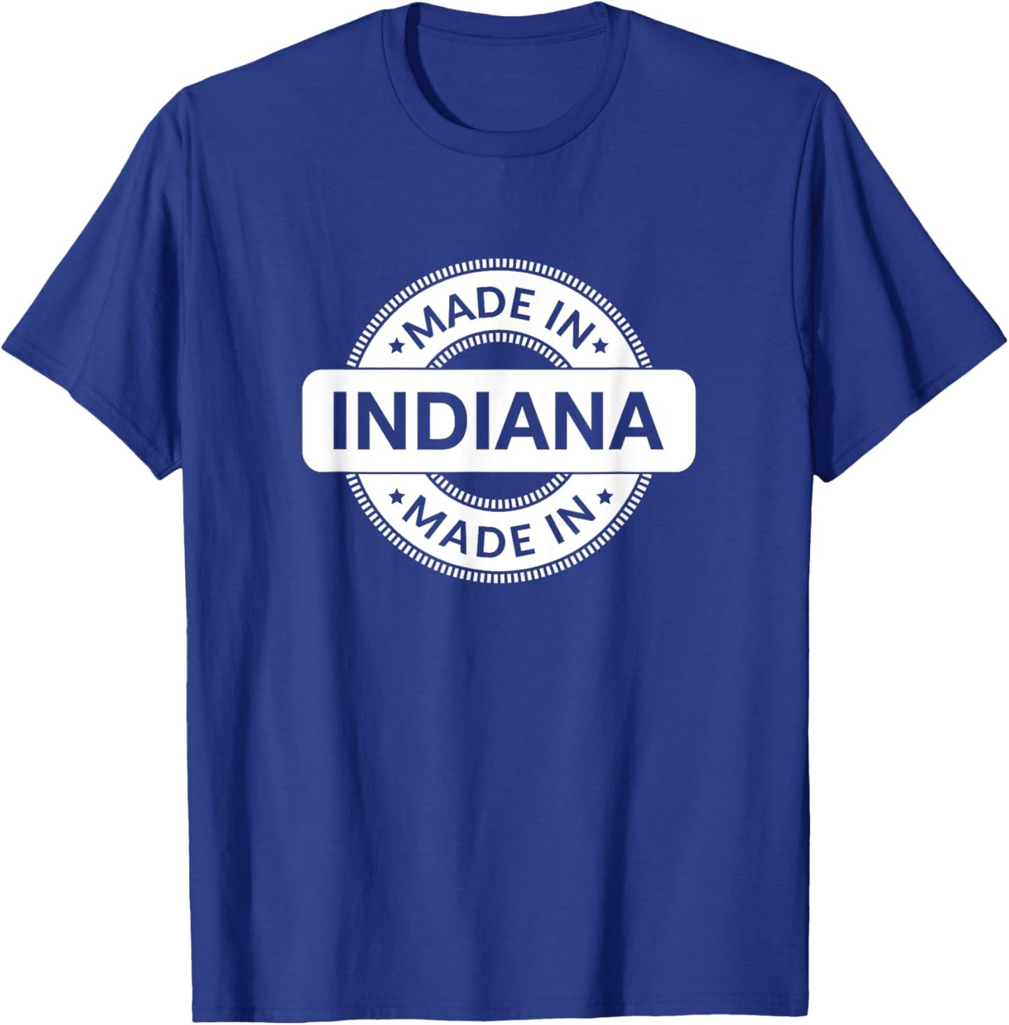 INDIANA Home - Made in Indiana - Funny Label - Classic T-Shirt - T-Shirt | Royal