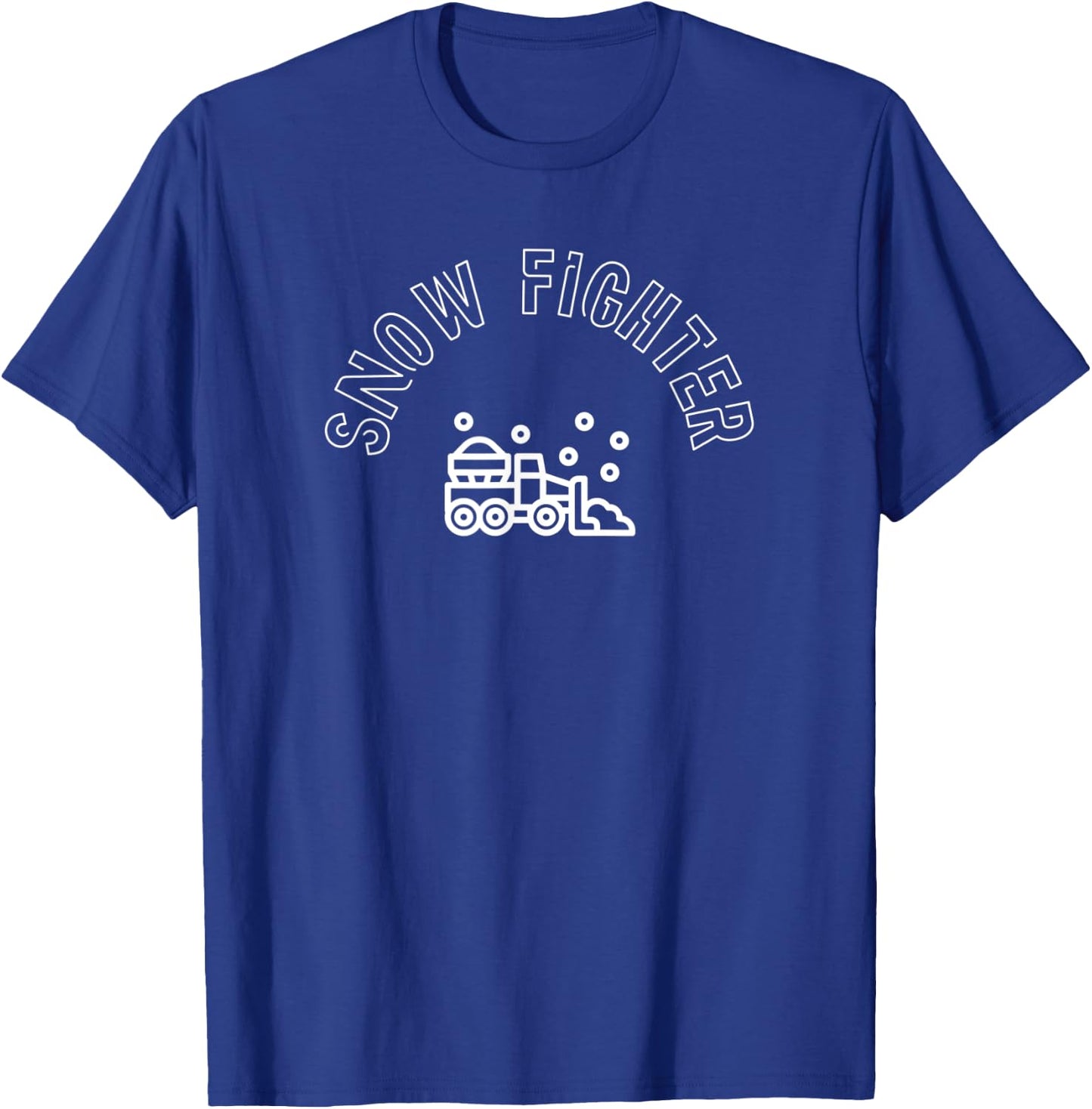 SNOW FIGHTER SnowPlow Driver T-Shirt - T-Shirt | Royal