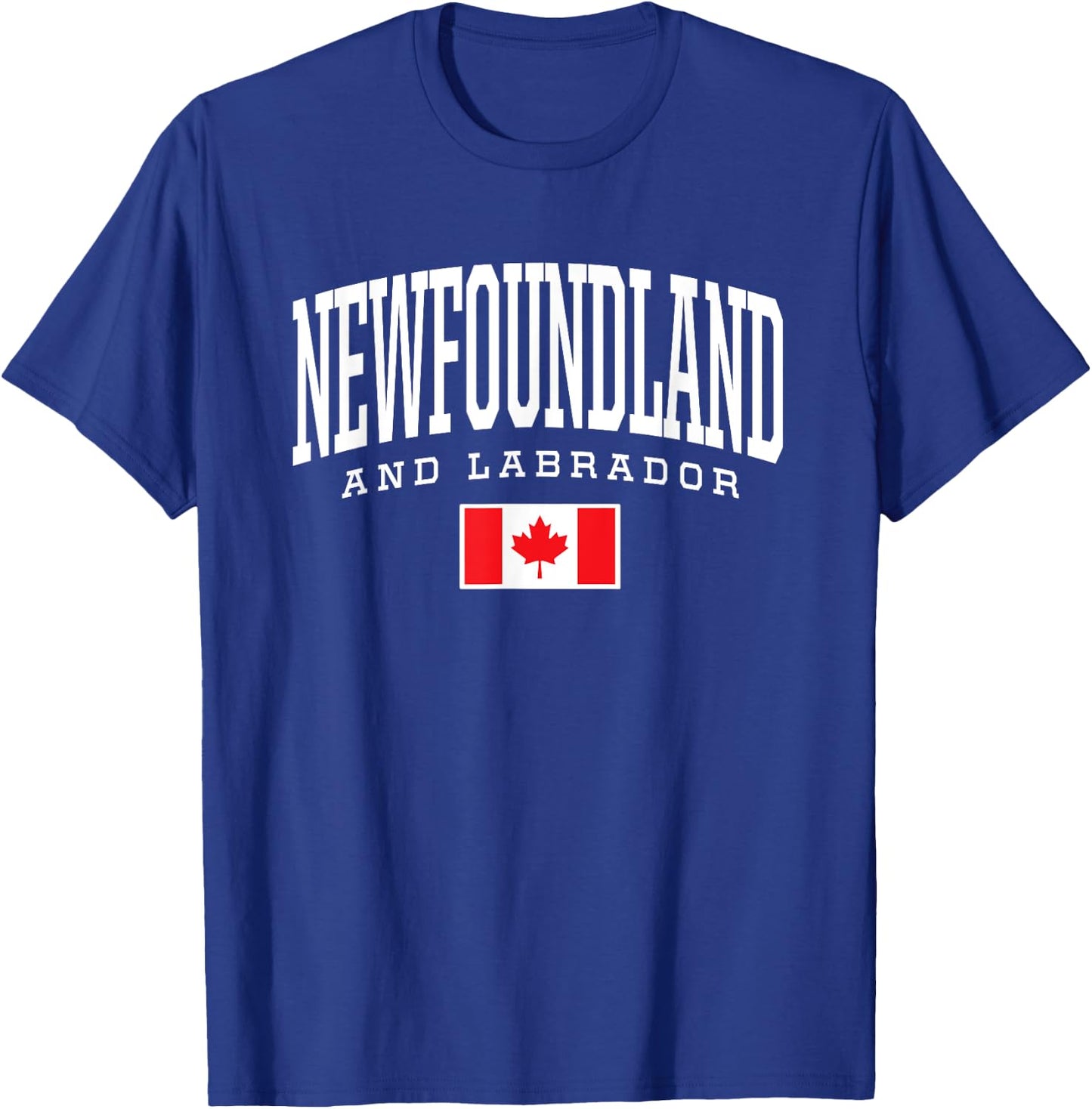 Eh Team Canadian Flag Newfoundland & Labrador Canada T-Shirt - T-Shirt | Royal