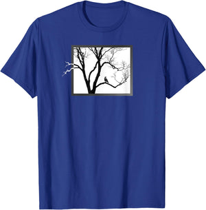 Crow in the Tree - Gift T-Shirt - T-Shirt | Royal