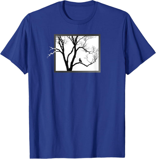 Crow in the Tree - Gift T-Shirt - T-Shirt | Royal