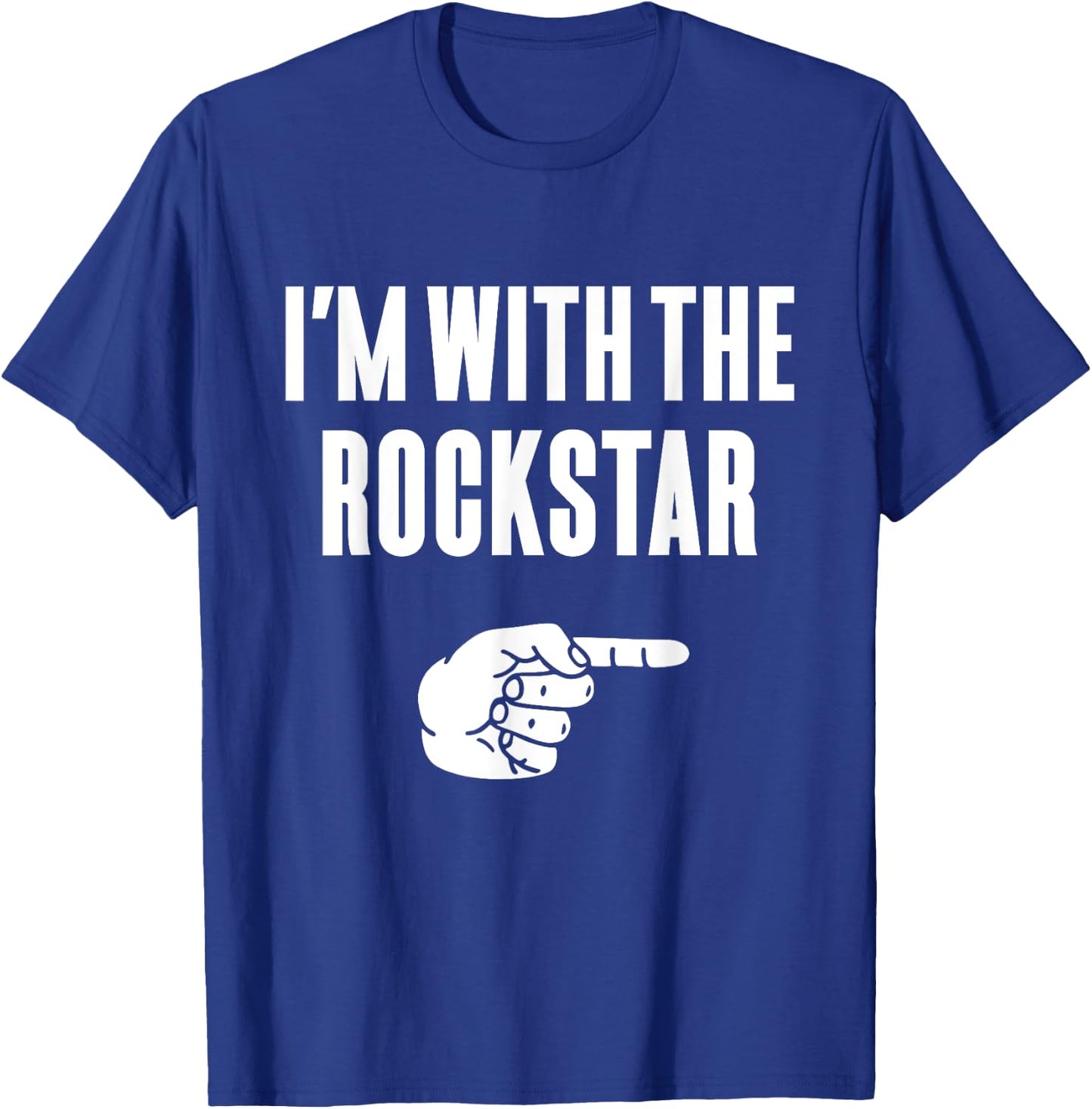 I'm With The Rockstar Funny Halloween Couple Costume Gift T-Shirt - T-Shirt | Royal