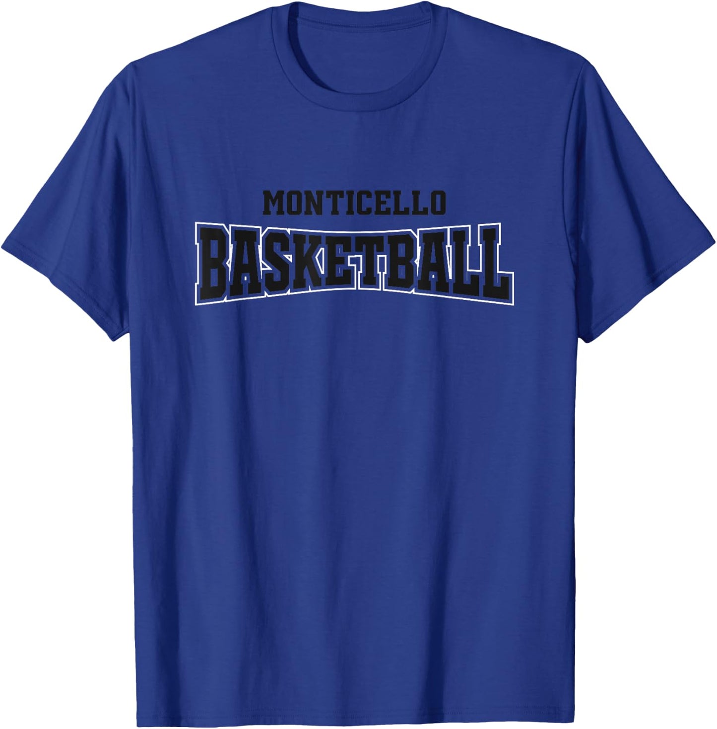 Monticello High School Basketball Warp HS T-Shirt - T-Shirt | Royal