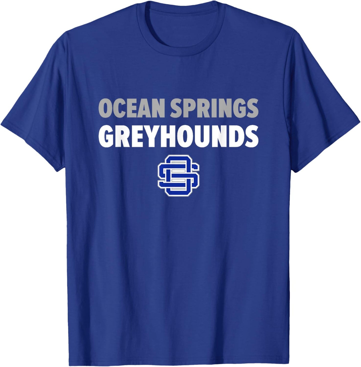 Ocean Springs Greyhounds Logo Bold HS T-Shirt - T-Shirt | Royal