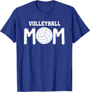 Women's Volleyball Mom Funny Mothers Day Gift T-Shirt - T-Shirt | Royal