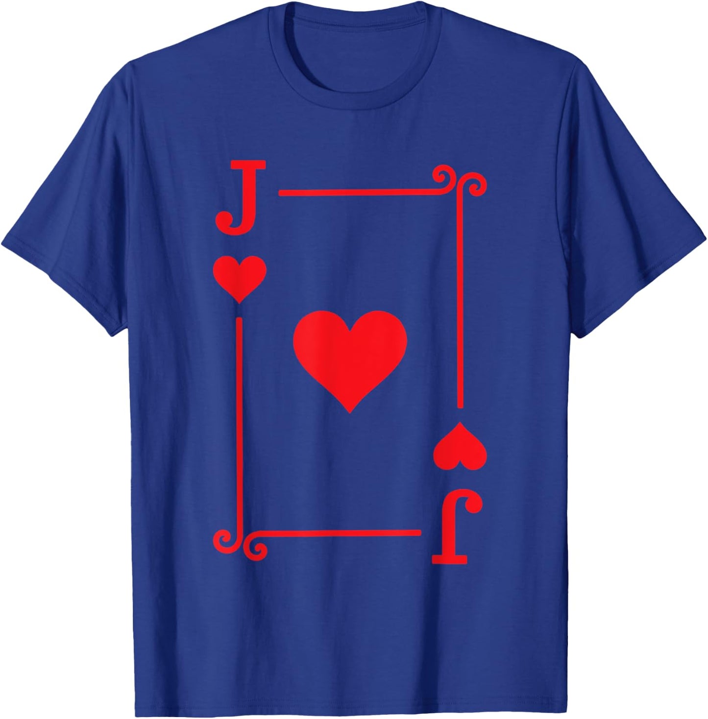 Playing Cards Costume - Jack Hearts Card - Jack Card T-Shirt - T-Shirt | Royal