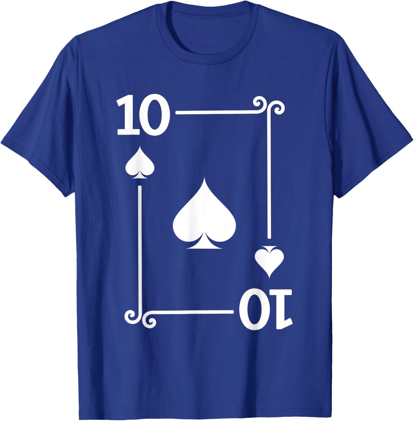 Playing Cards Costume - 10 Spades Card - Ten Card T-Shirt - T-Shirt | Royal