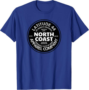 Michigan Americas North Coast Up North Great Lakes T-Shirt - T-Shirt | Royal
