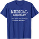 Funny Medical Assistant Gifts Men Women We Cover Doctors T-Shirt - T-Shirt | Royal