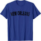 Vintage New Orleans Black Text Apparel T-Shirt - T-Shirt | Royal