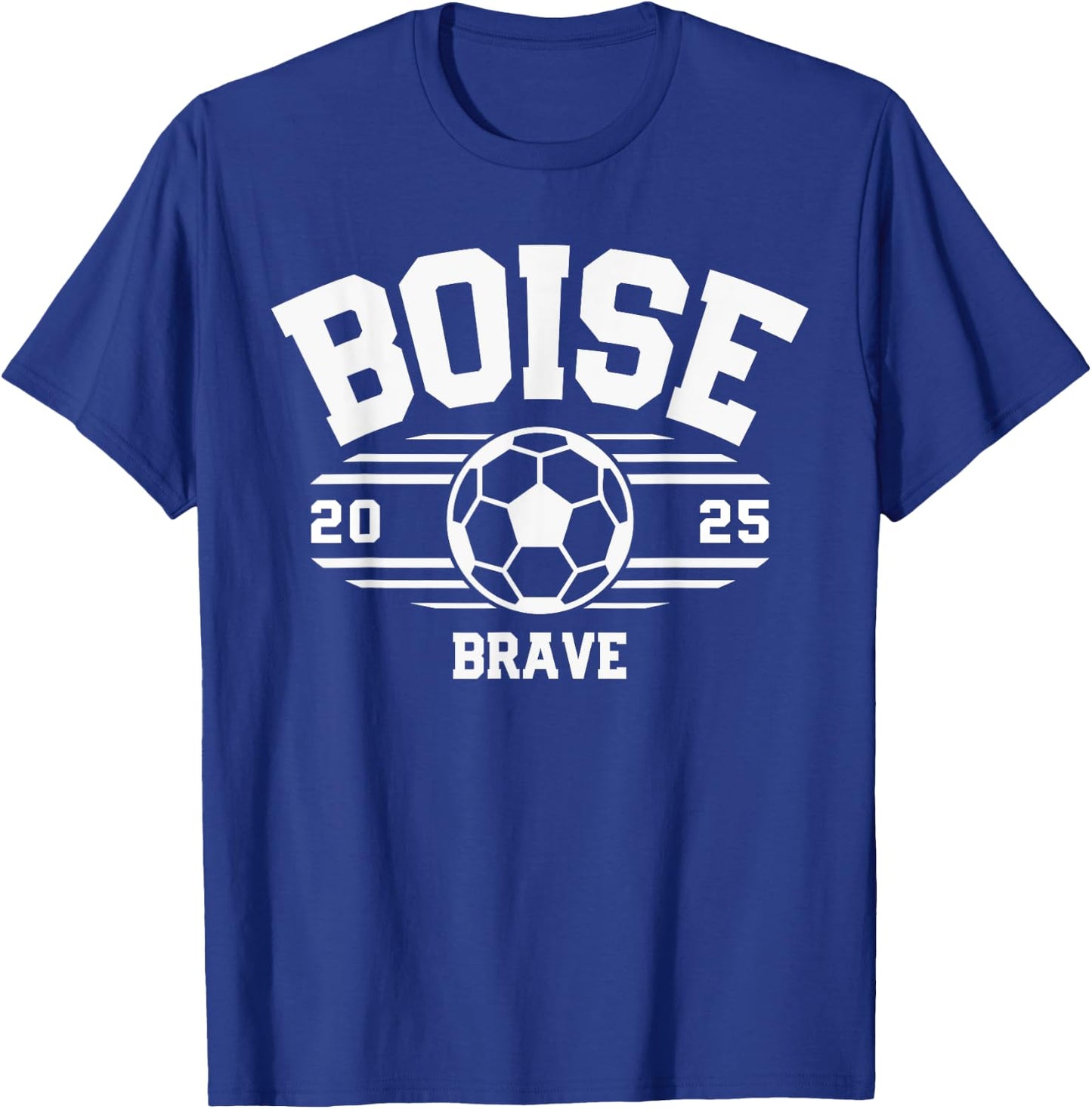 Boise Brave Soccer Ball 2025 T-Shirt - T-Shirt | Royal