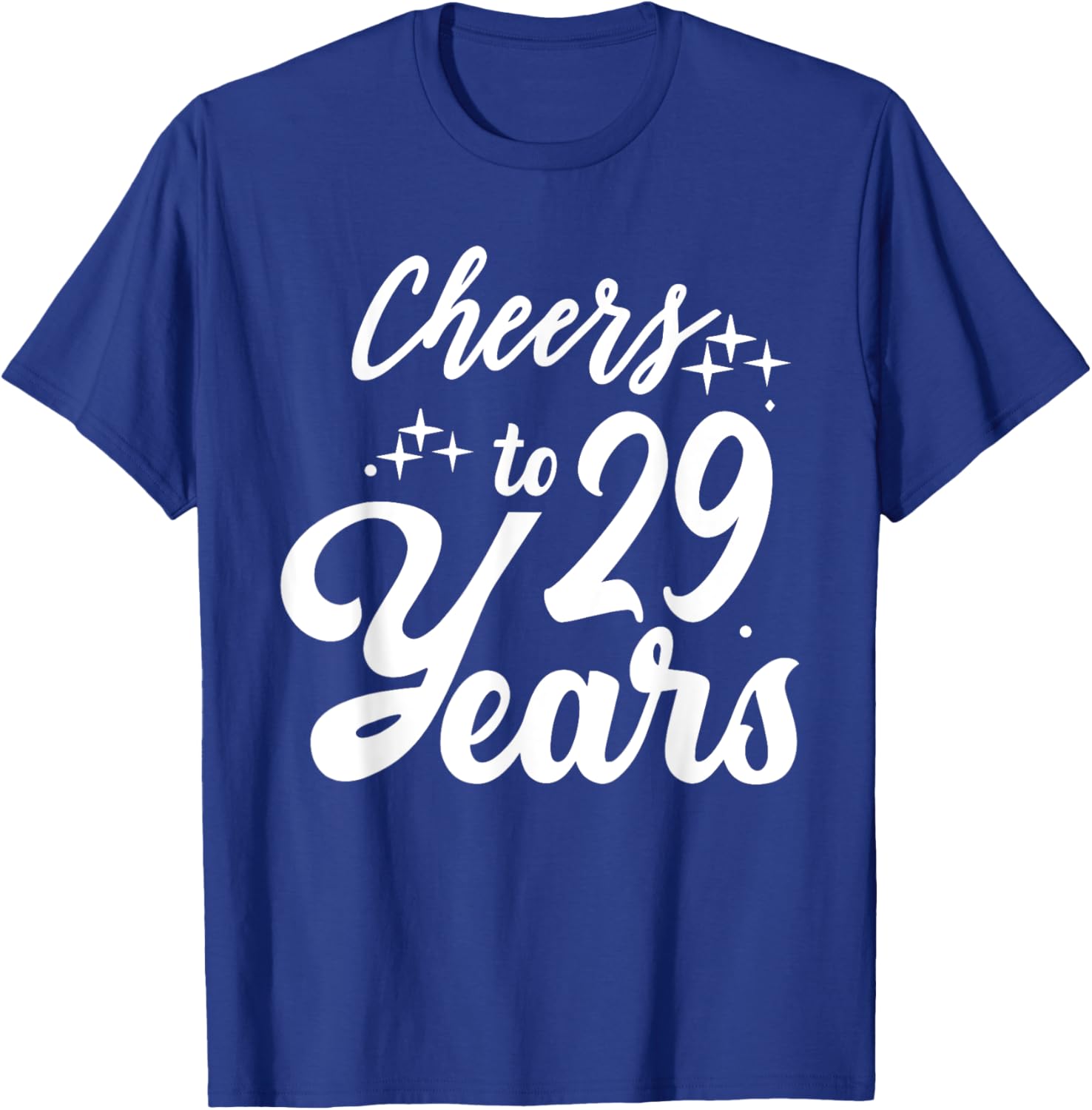 Cheers to 29 Years 29th Wedding Anniversary Couple Party T-Shirt - T-Shirt | Royal