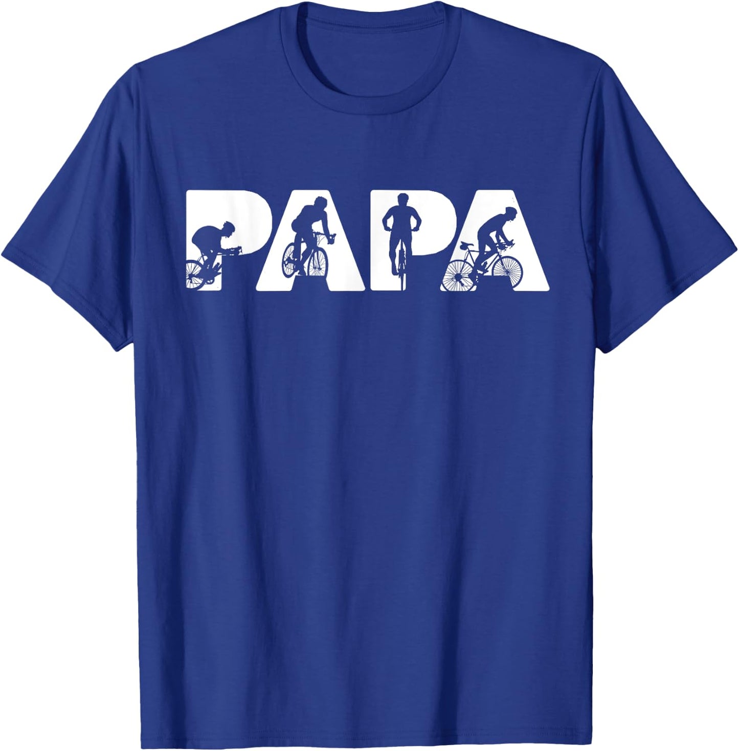 Funny Father's Day Gift Dad - Papa Cycling Gift T-Shirt - T-Shirt | Royal