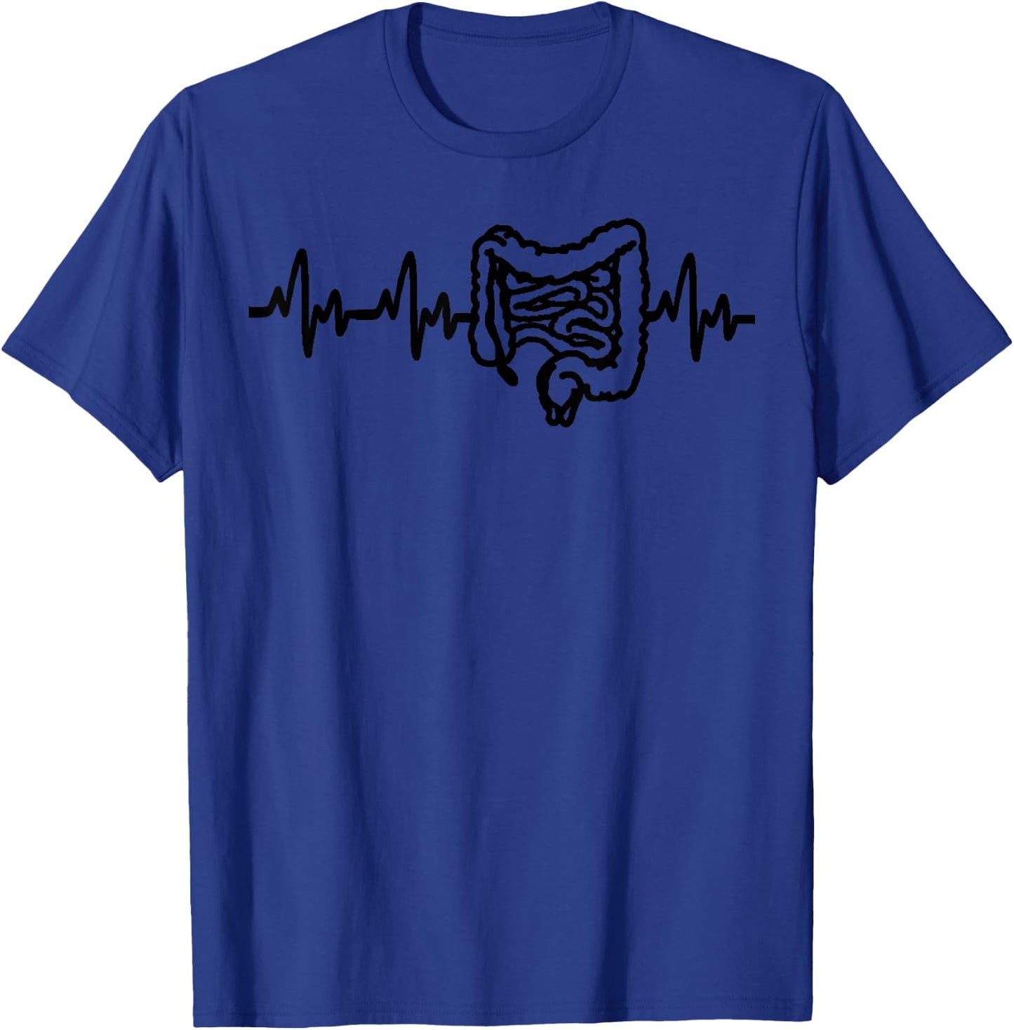 Colon GI Intestines Heartbeat Gastroenterology Gastro Nurse T-Shirt - T-Shirt | Royal