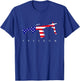 M249 Saw Gunner American Flag gift Responsible Gun Owners T-Shirt - T-Shirt | Royal