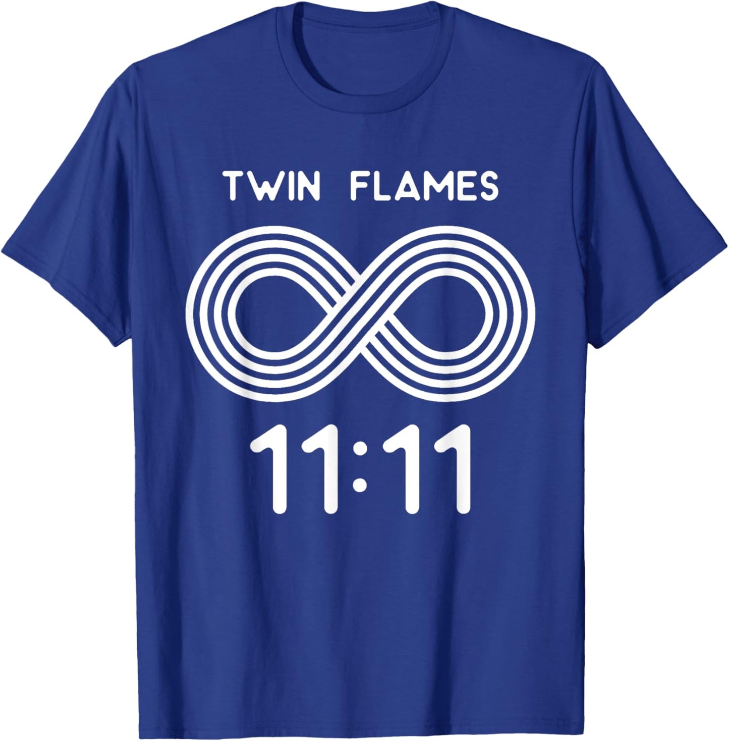 Twin Flame Soul Mate 11:11 Heart Eleven Infinity Design T-Shirt - T-Shirt | Royal