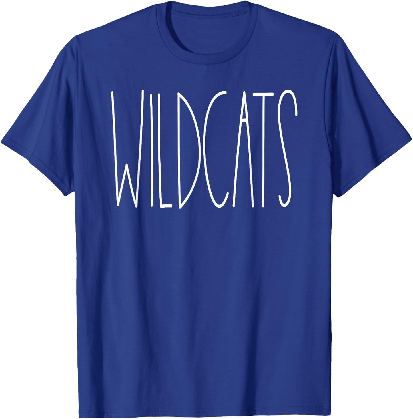 Wildcats School Spirit Team Mascot Teacher Gift T-Shirt - T-Shirt | Royal