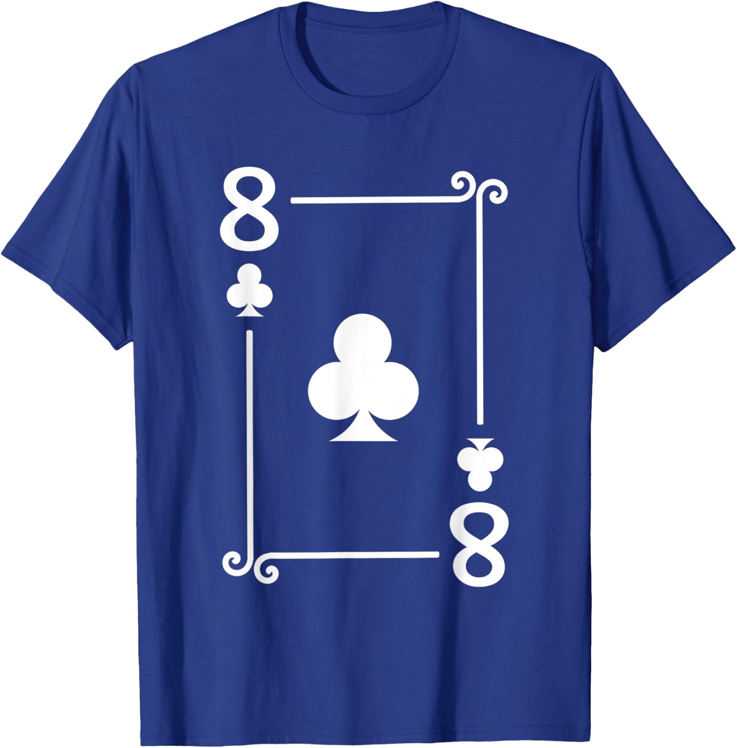 Playing Cards Costume - 8 Clubs Card - Eight Card T-Shirt - T-Shirt | Royal