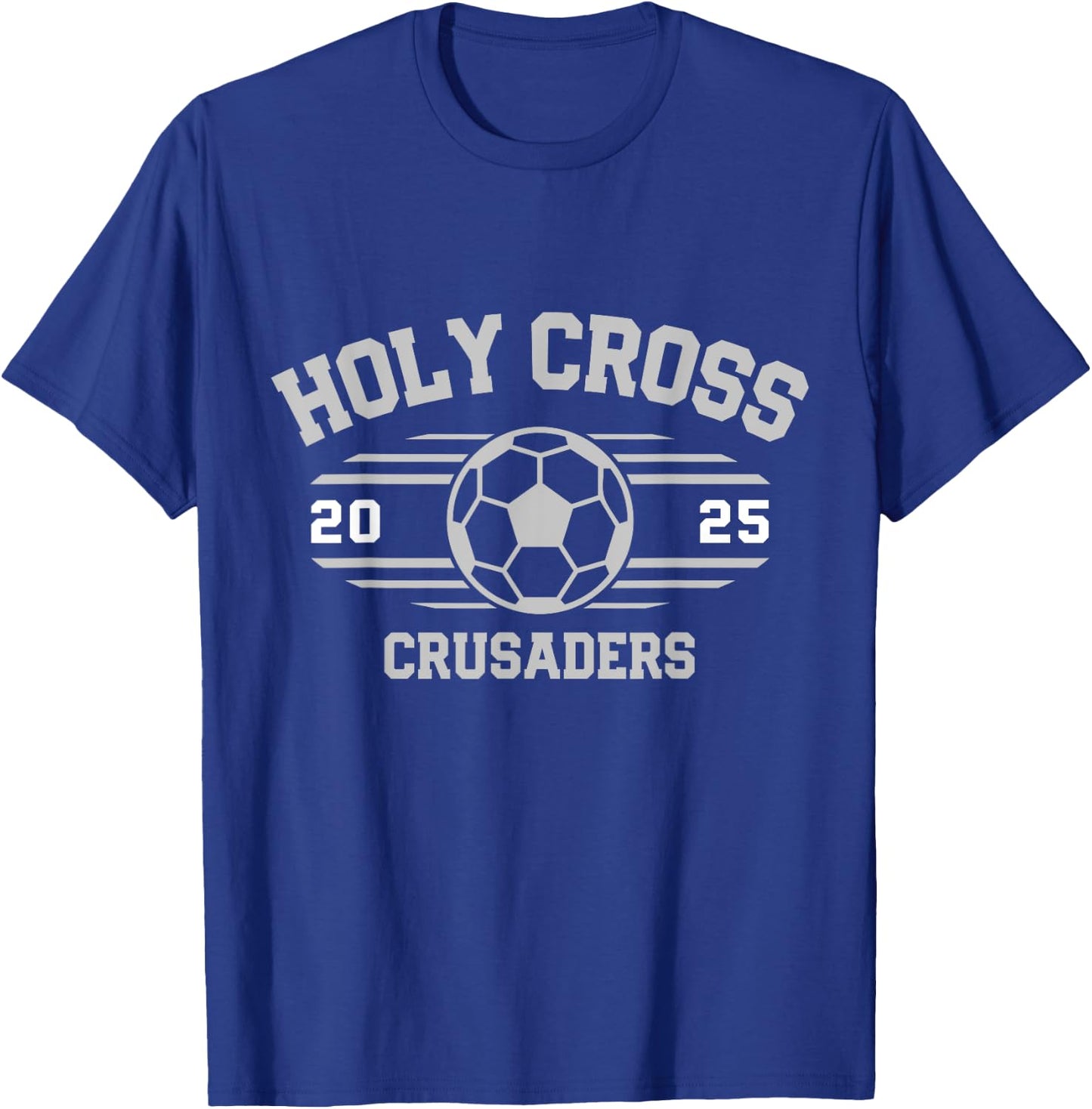 Holy Cross Crusaders Soccer Ball 2025 T-Shirt - T-Shirt | Royal