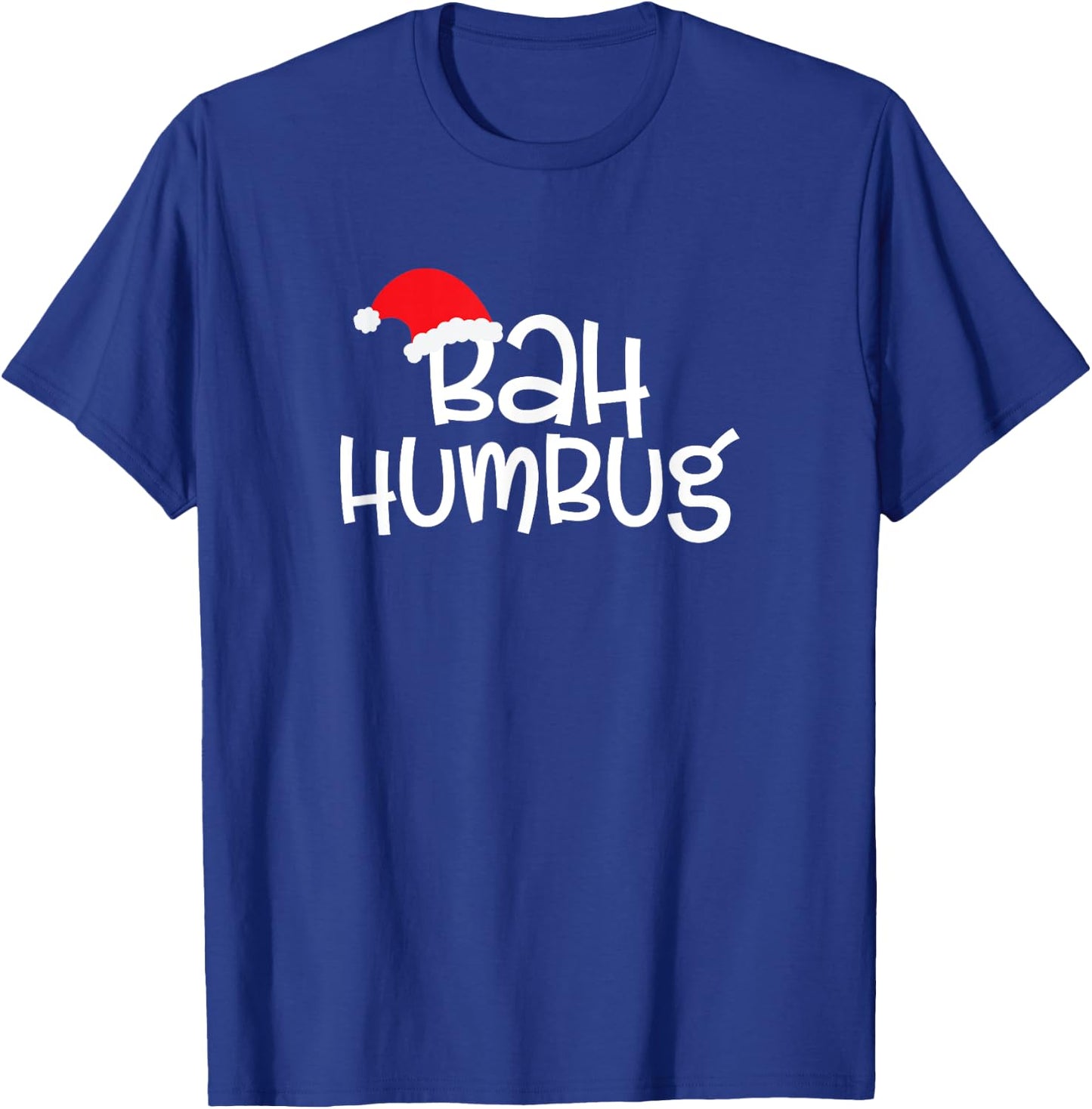 Bah Humbug Christmas Scrooge Black T-Shirt - T-Shirt | Royal