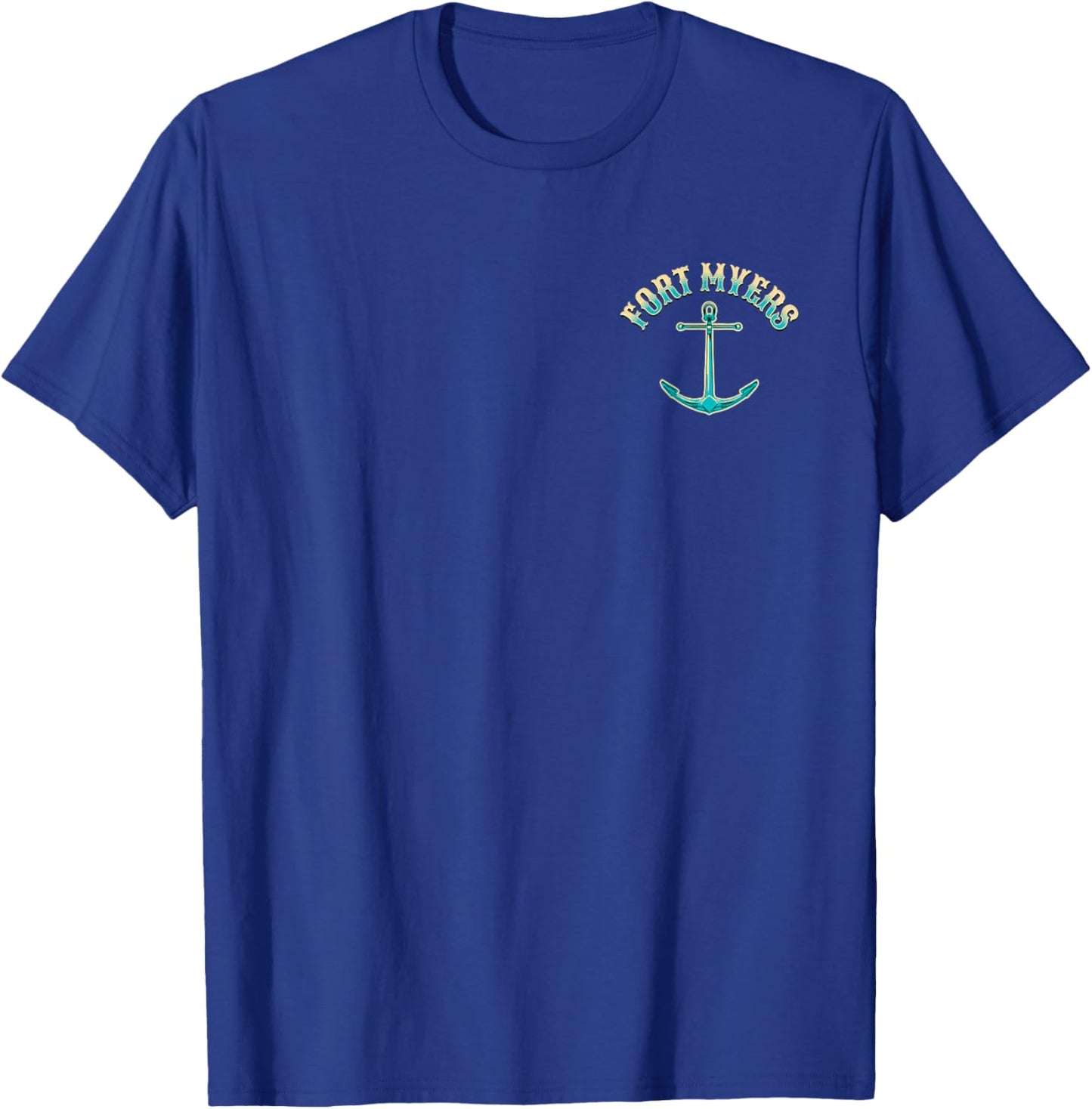 Fort Myers Florida USA Fishing Design T-Shirt - T-Shirt | Royal