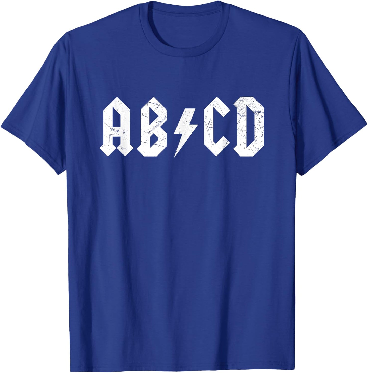 ABCD Rock and Roll Letters Children Alphabet Parody T-Shirt - T-Shirt | Royal