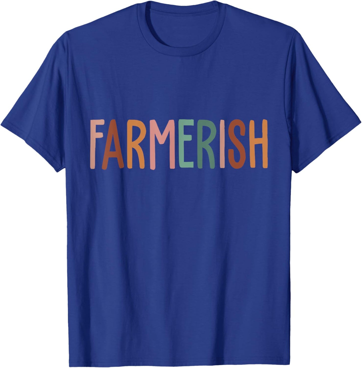 Vintage Farmerish Funny Farmer Lover Farming Worker T-Shirt - T-Shirt | Royal