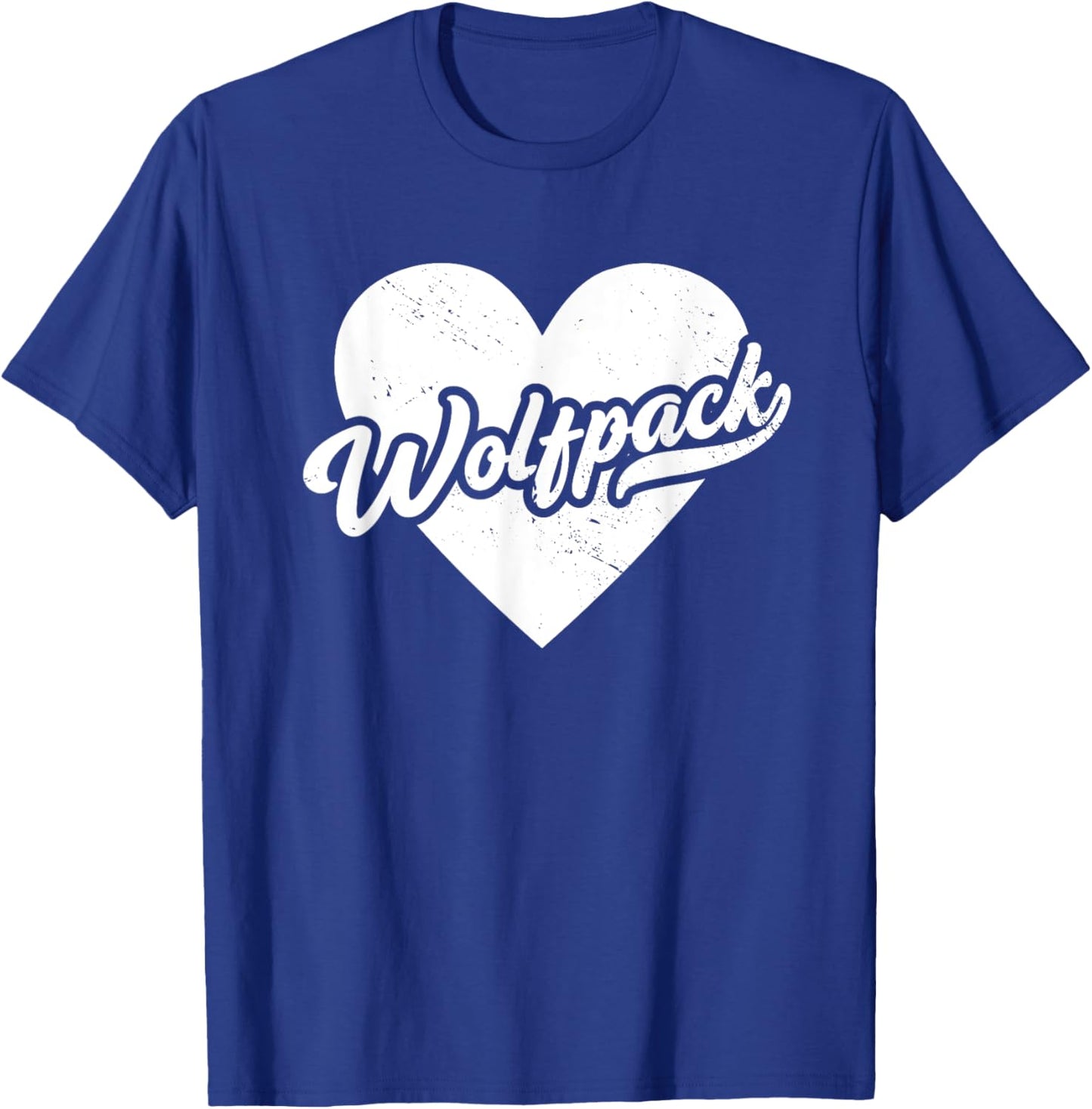 Vintage Wolfpack High School Spirit Go Pack Love T-Shirt - T-Shirt | Royal