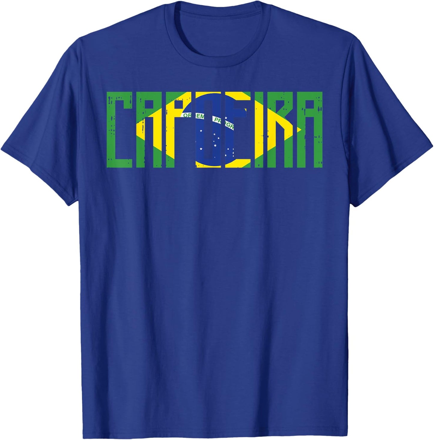 Capoeira Brazil Flag Vintage Dance Martial Arts Fighter Gift T-Shirt - T-Shirt | Royal