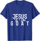 Jesus is the G.O.A.T - Jesus Shirts - Jump Shot Jesus T-Shirt - T-Shirt | Royal